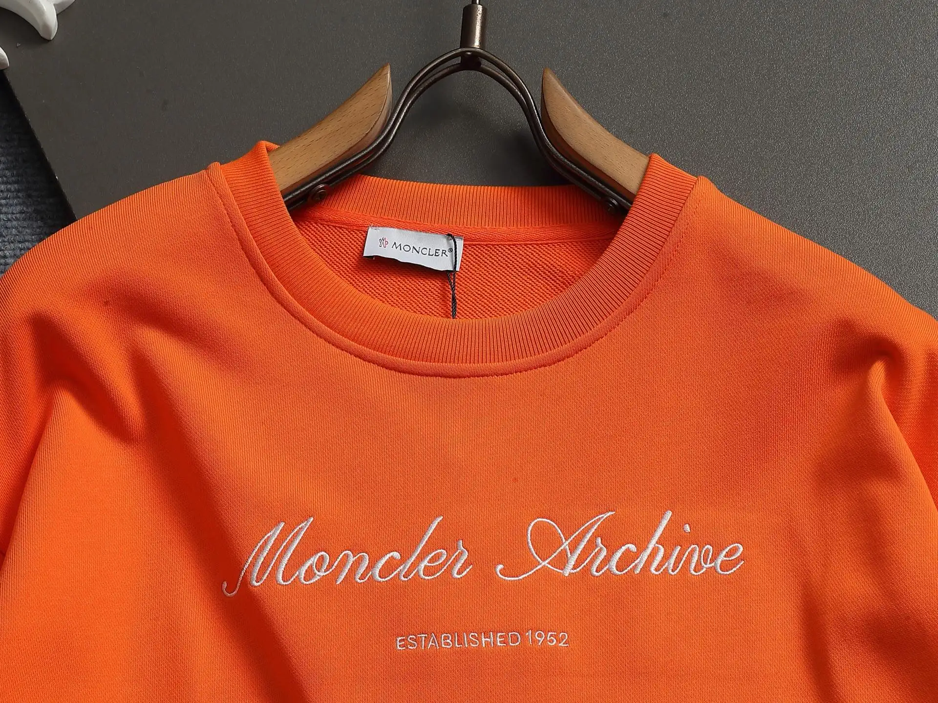 Moncler Archive Logo Embroidered Sweatshirt D17023245 — view 2