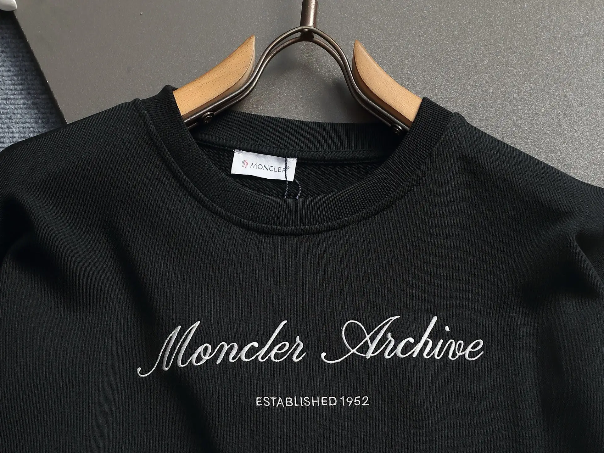 Moncler Archive Logo Embroidered Sweatshirt D17023247 — view 2