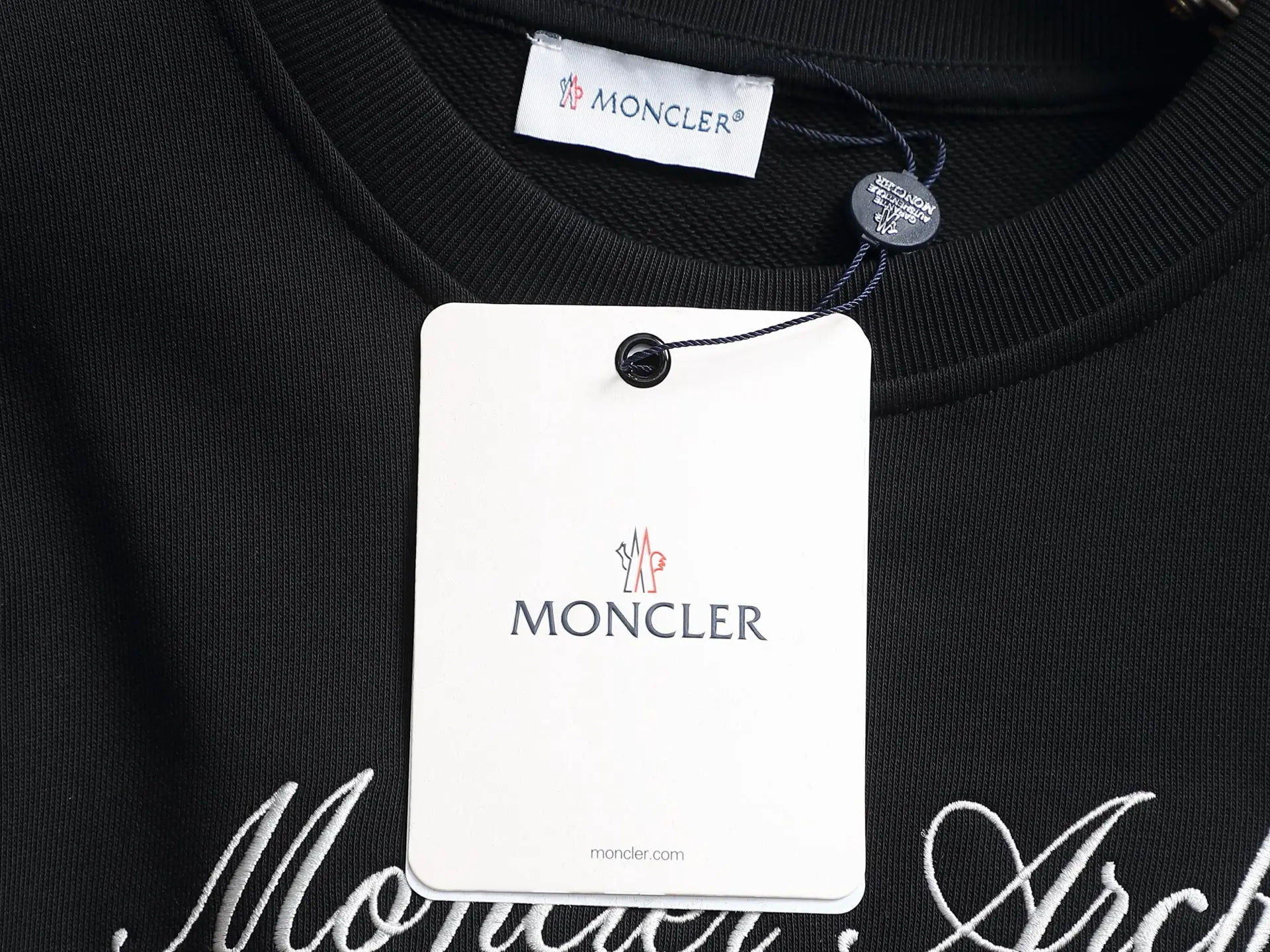 Moncler Archive Logo Embroidered Sweatshirt D17023247 — view 6