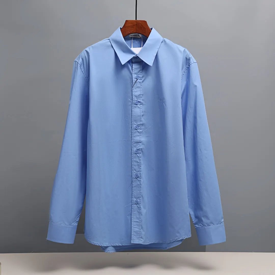 Embroidered Logo Poplin Long-Sleeve Shirt D17022649