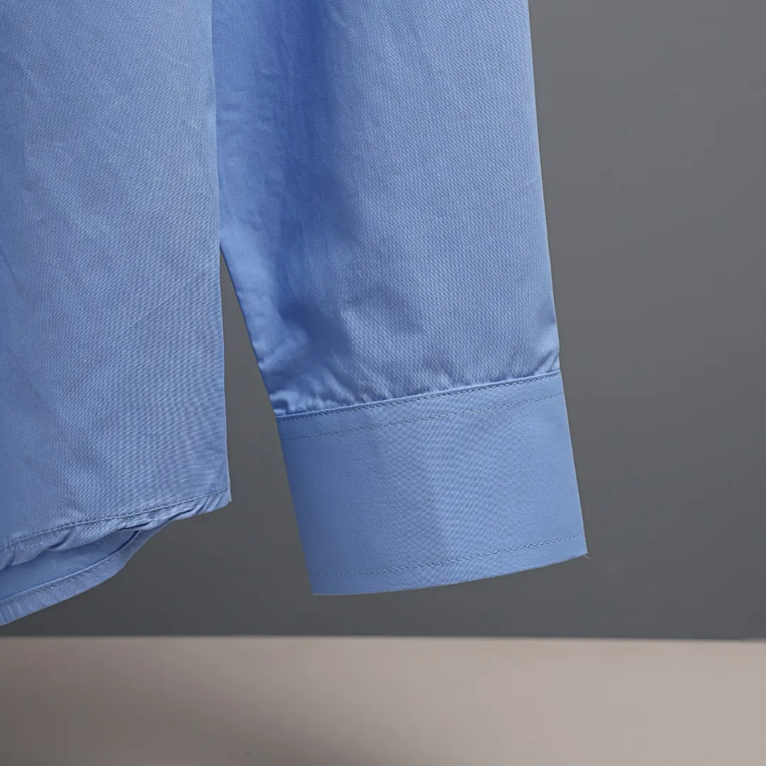 Embroidered Logo Poplin Long-Sleeve Shirt D17022649 — view 7