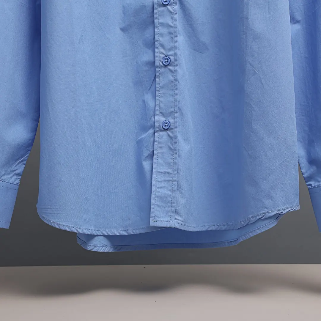 Embroidered Logo Poplin Long-Sleeve Shirt D17022649 — view 8