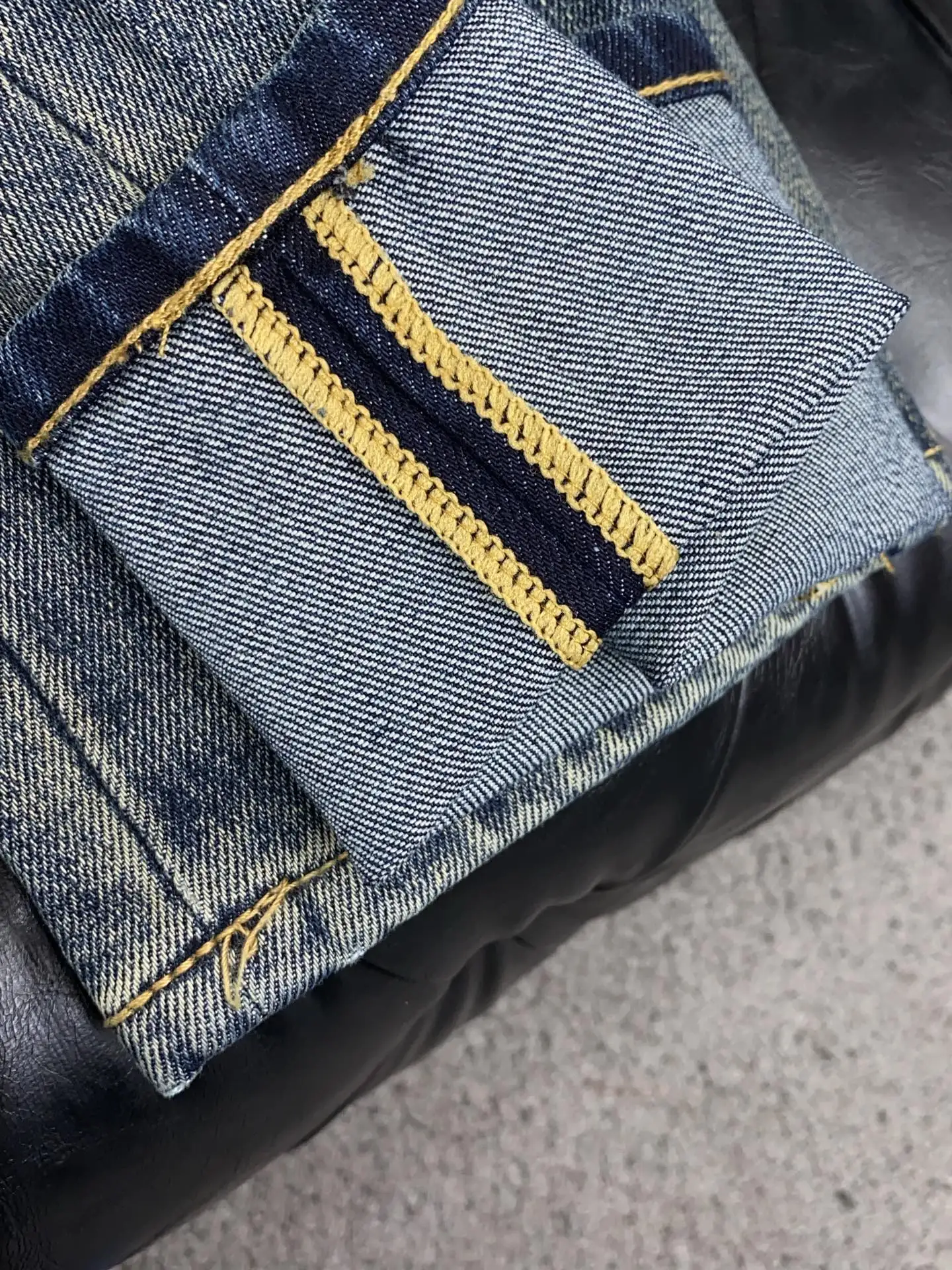 Monogram Embroidered Slim-Fit Straight-Leg Jeans D17523870 — view 8