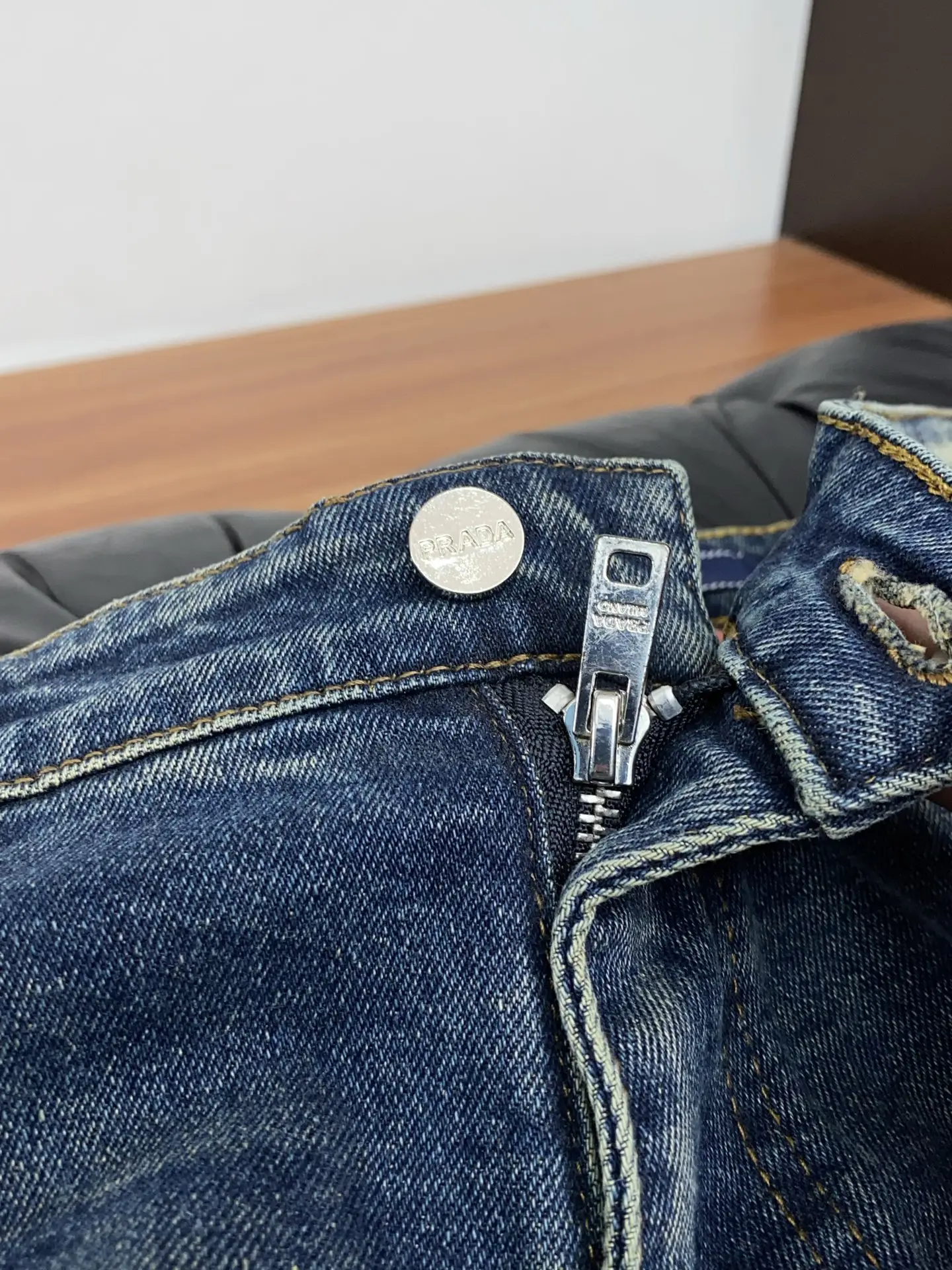Slim-Fit Straight-Leg Jeans with Triangle Logo D17523880 — view 4