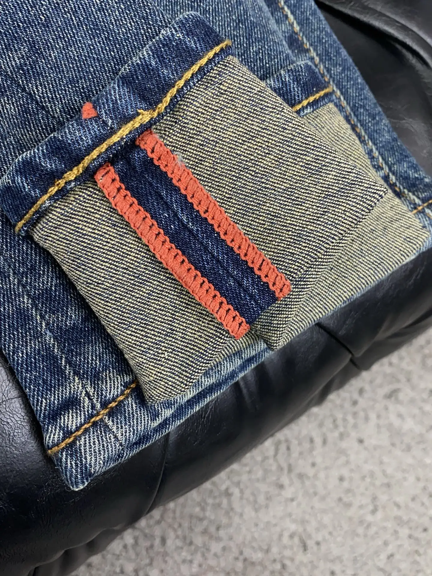 Slim-Fit Straight-Leg Jeans with Triangle Logo D17523880 — view 7