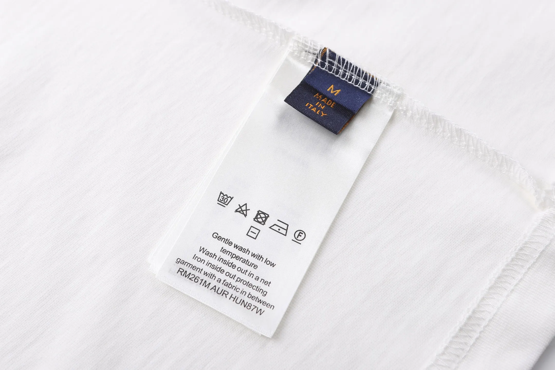 Laser-Cut Logo Appliqué Cotton T-Shirt D17521157 — view 9