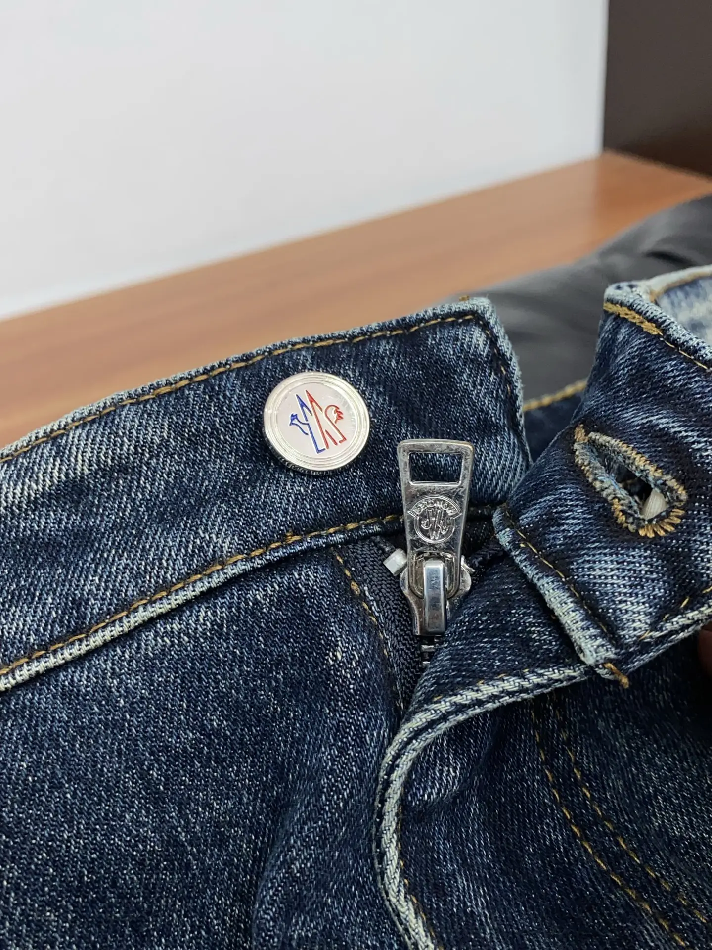 Moncler Slim-Fit Straight-Leg Jeans D17523869 — view 5