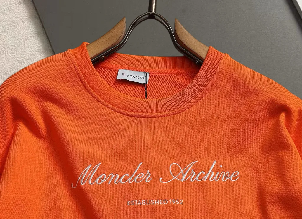 Moncler Archive Logo Embroidered Sweatshirt D17521514 — view 3