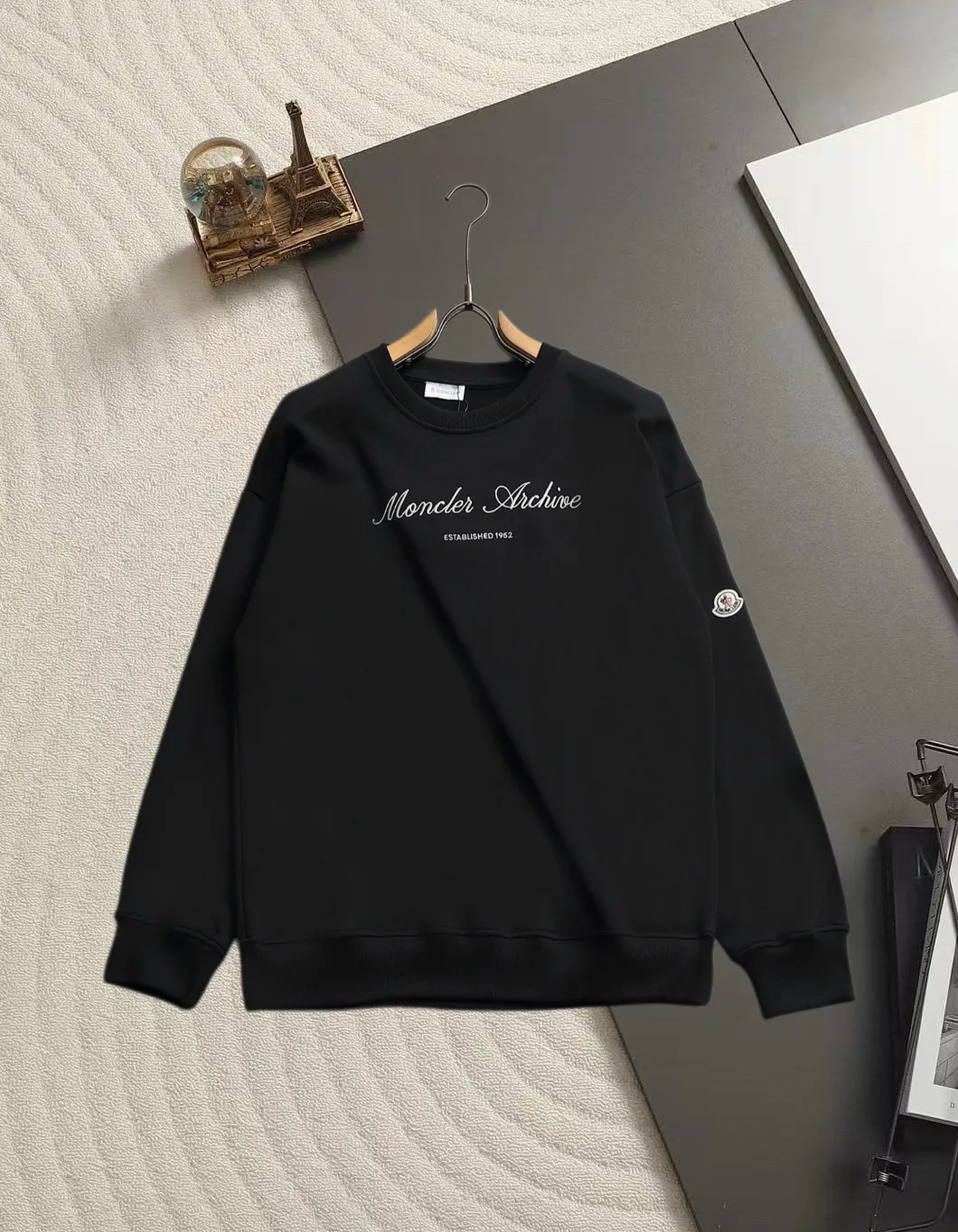 Moncler Archive Embroidered Crew-Neck Sweatshirt D17521516