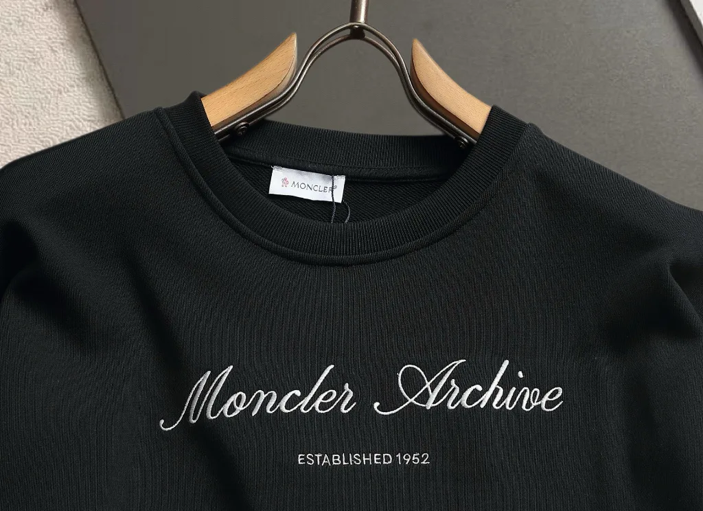 Moncler Archive Embroidered Crew-Neck Sweatshirt D17521516 — view 3
