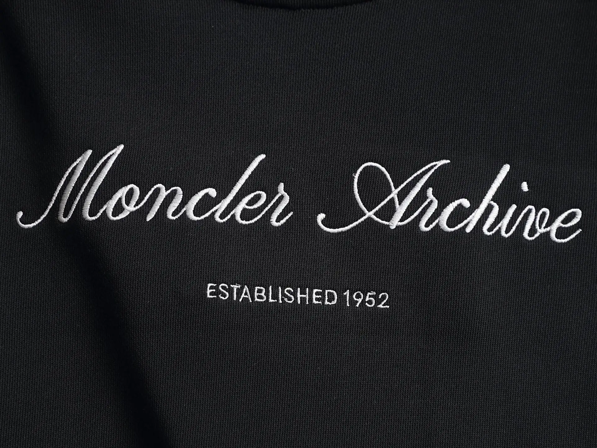 Moncler Archive Embroidered Crew-Neck Sweatshirt D17521516 — view 4