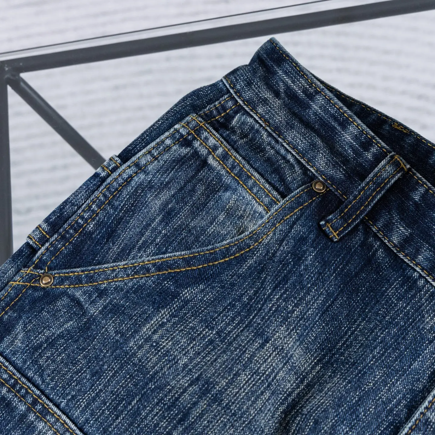 Double-Knee Straight-Leg Logger Jeans D17523899 — view 5