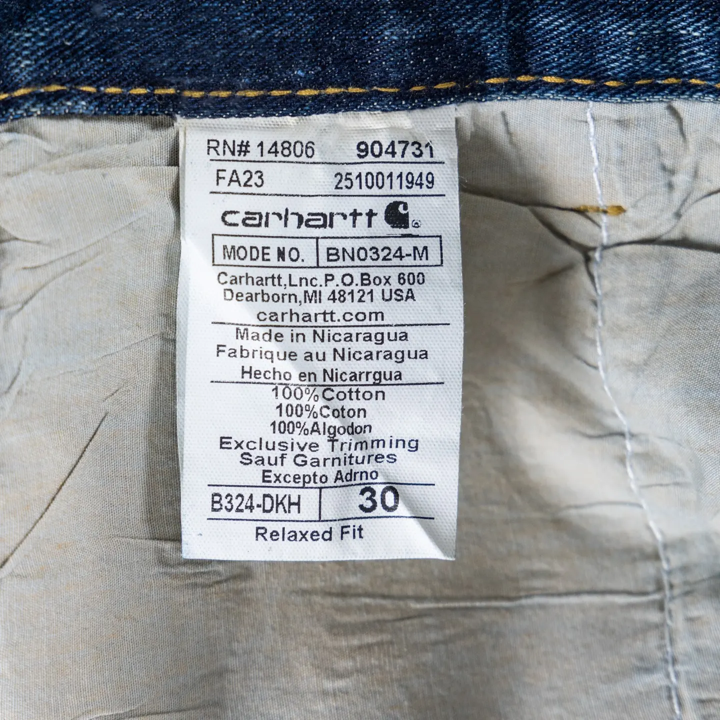 Double-Knee Straight-Leg Logger Jeans D17523899 — view 6