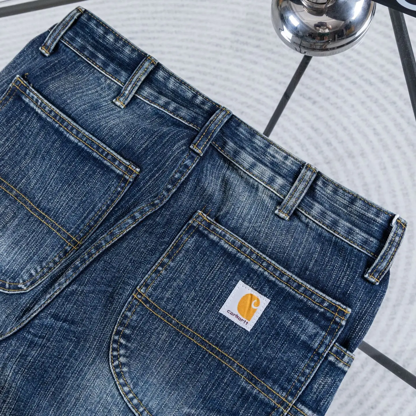 Double-Knee Straight-Leg Logger Jeans D17523899 — view 7