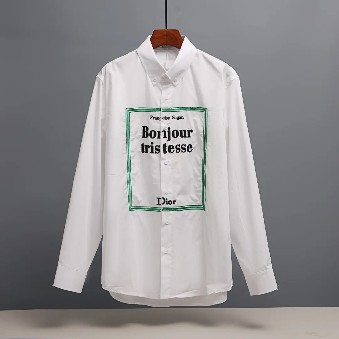 Bonjour Tristesse Embroidered Cotton Shirt D17522646