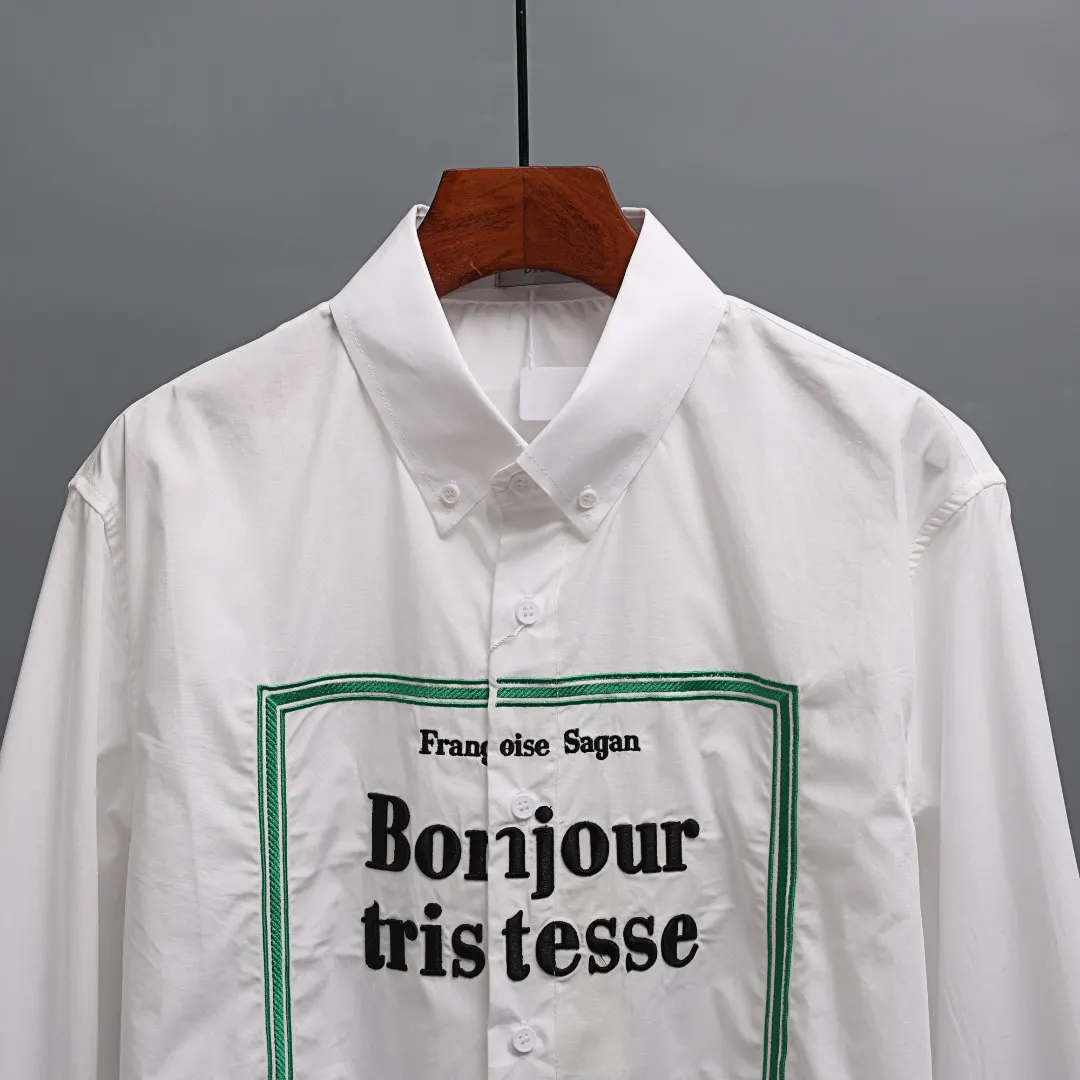 Bonjour Tristesse Embroidered Cotton Shirt D17522646 — view 4