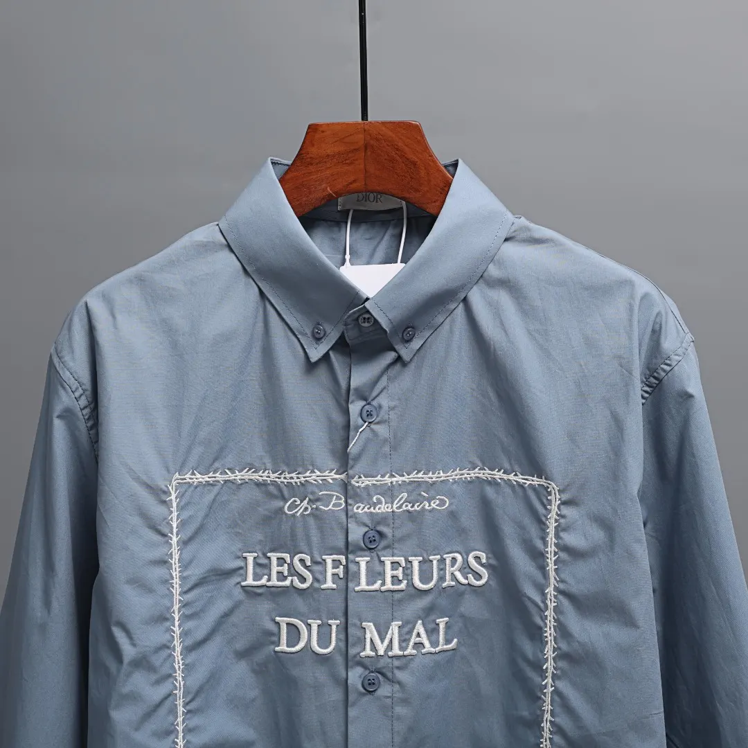 Les Fleurs du Mal Embroidered Cotton Shirt D17522645 — view 4