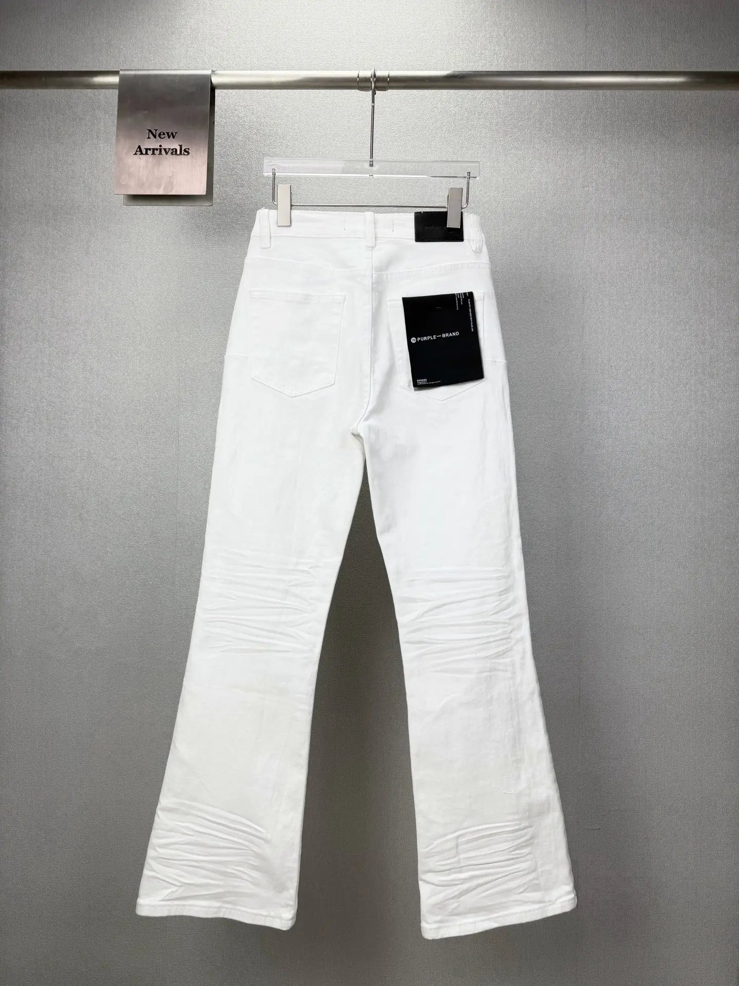 Crinkled Flare-Leg Stretch Jeans D17523173 — view 2