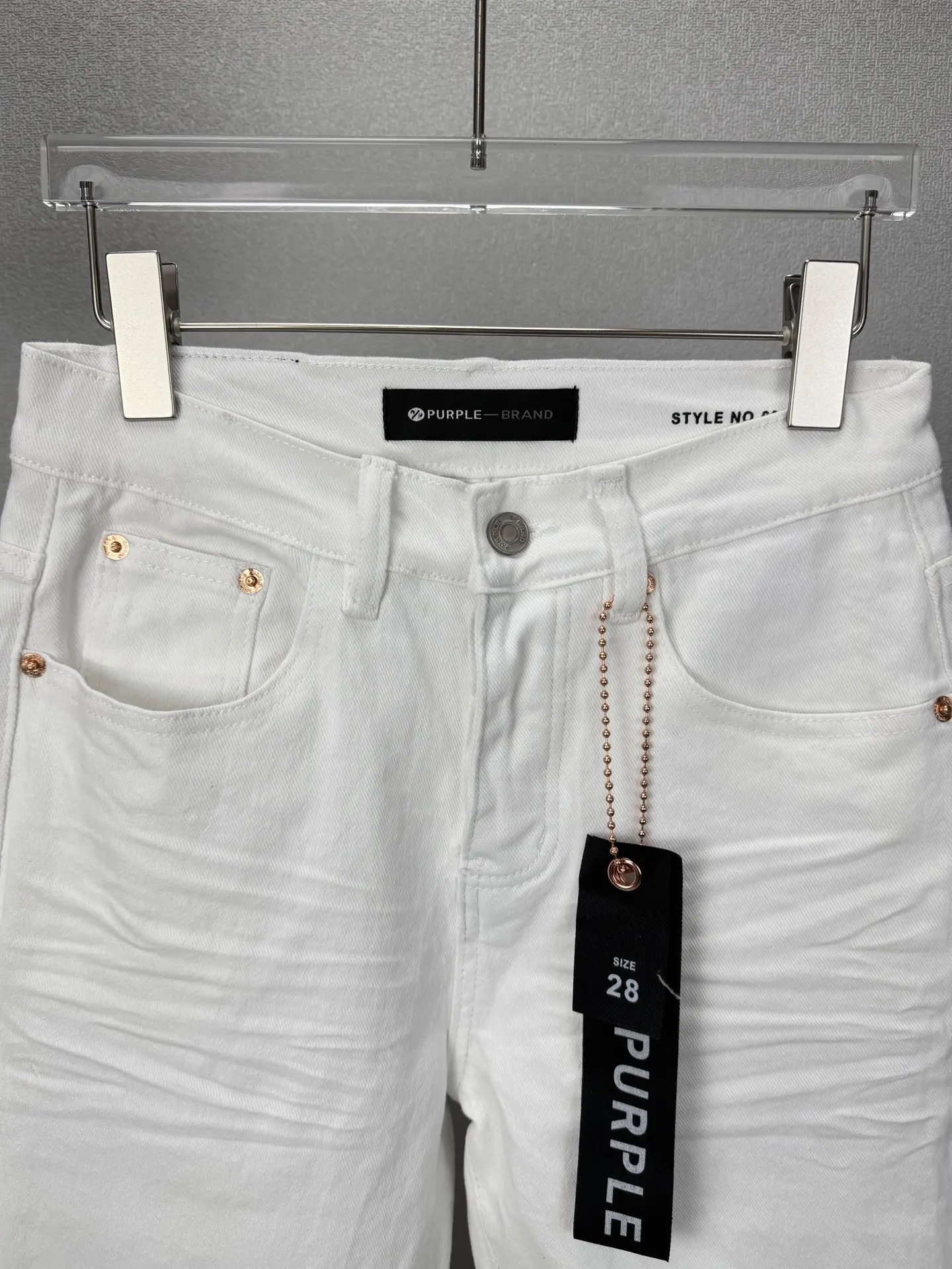Crinkled Flare-Leg Stretch Jeans D17523173 — view 3