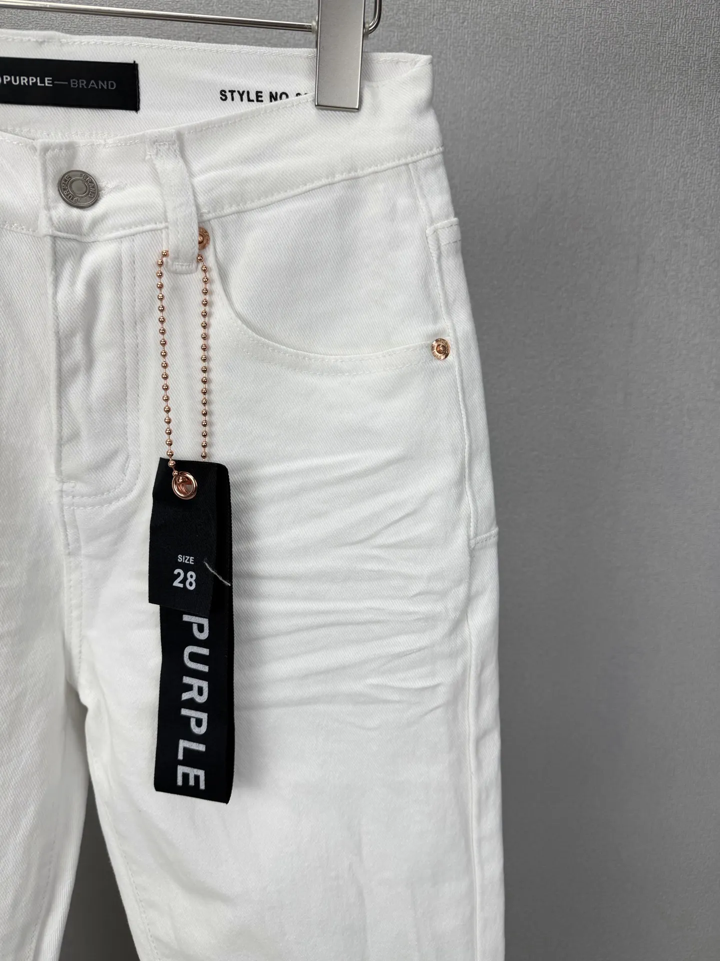 Crinkled Flare-Leg Stretch Jeans D17523173 — view 5