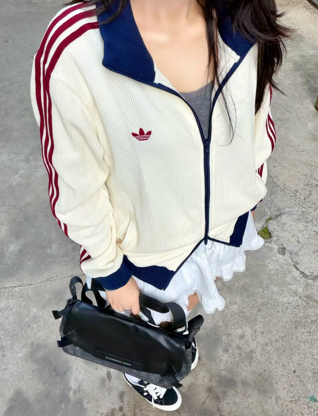 Originals Waffle Knit Track Jacket D17523049 — view 3