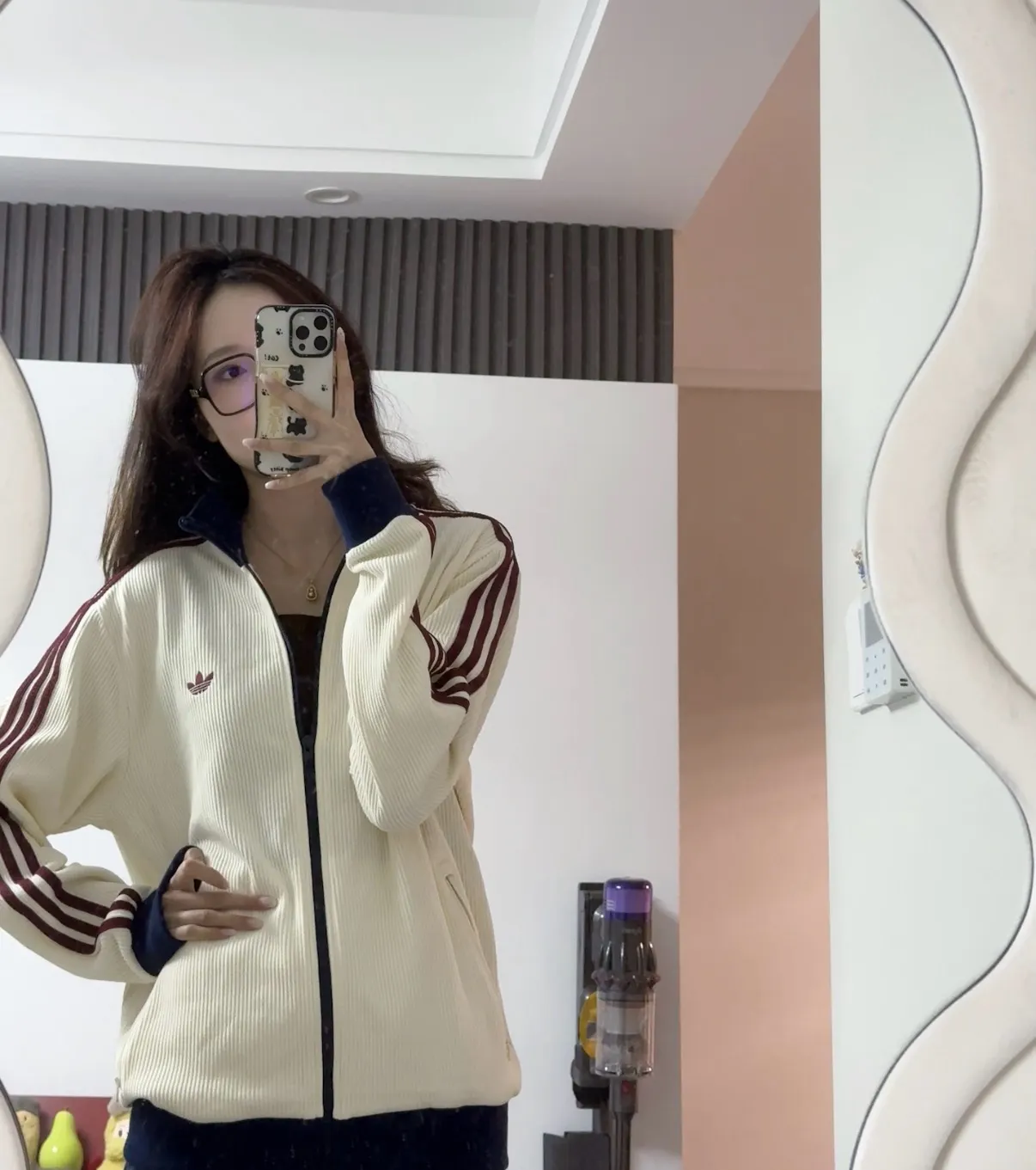 Originals Waffle Knit Track Jacket D17523049 — view 4
