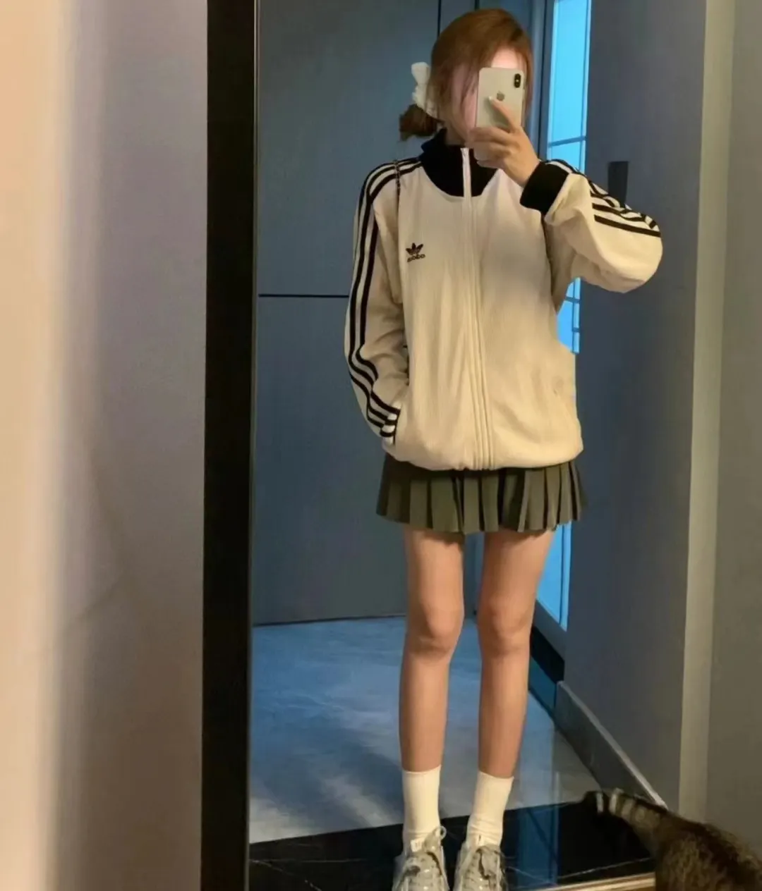 Waffle-Knit Zip-Up Track Jacket D17523032 — view 7