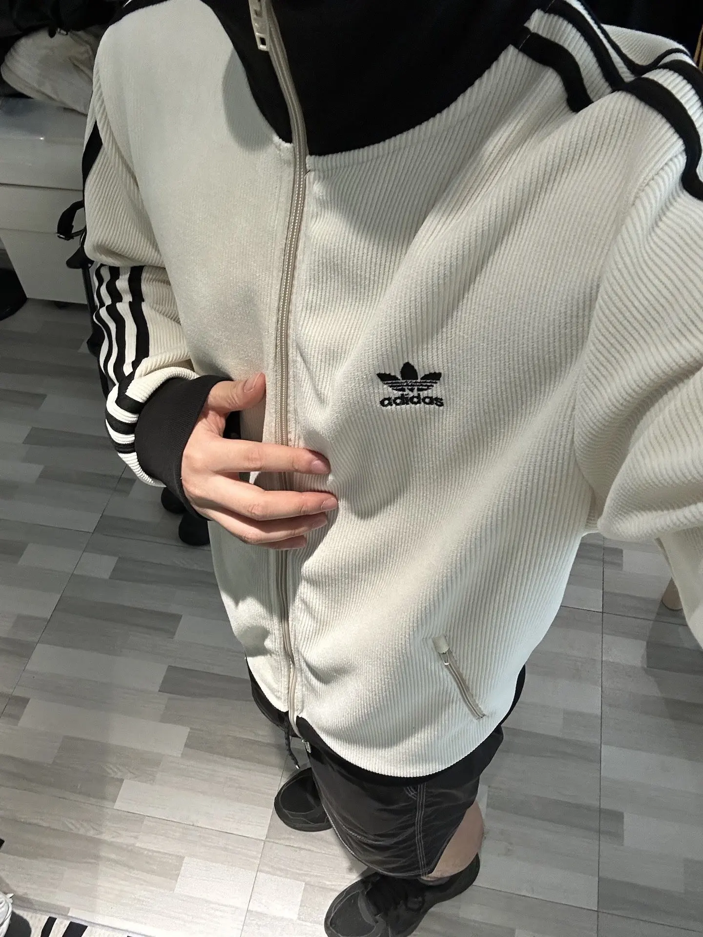 Waffle-Knit Zip-Up Track Jacket D17523032 — view 11