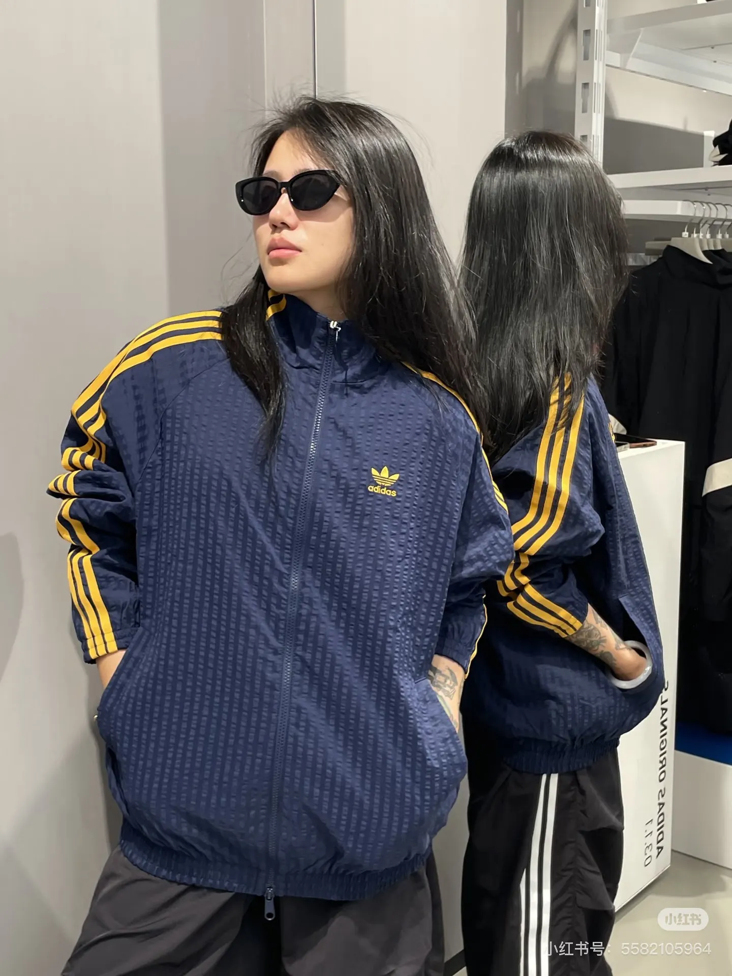 Seersucker Striped Track Jacket D17523041 — view 5