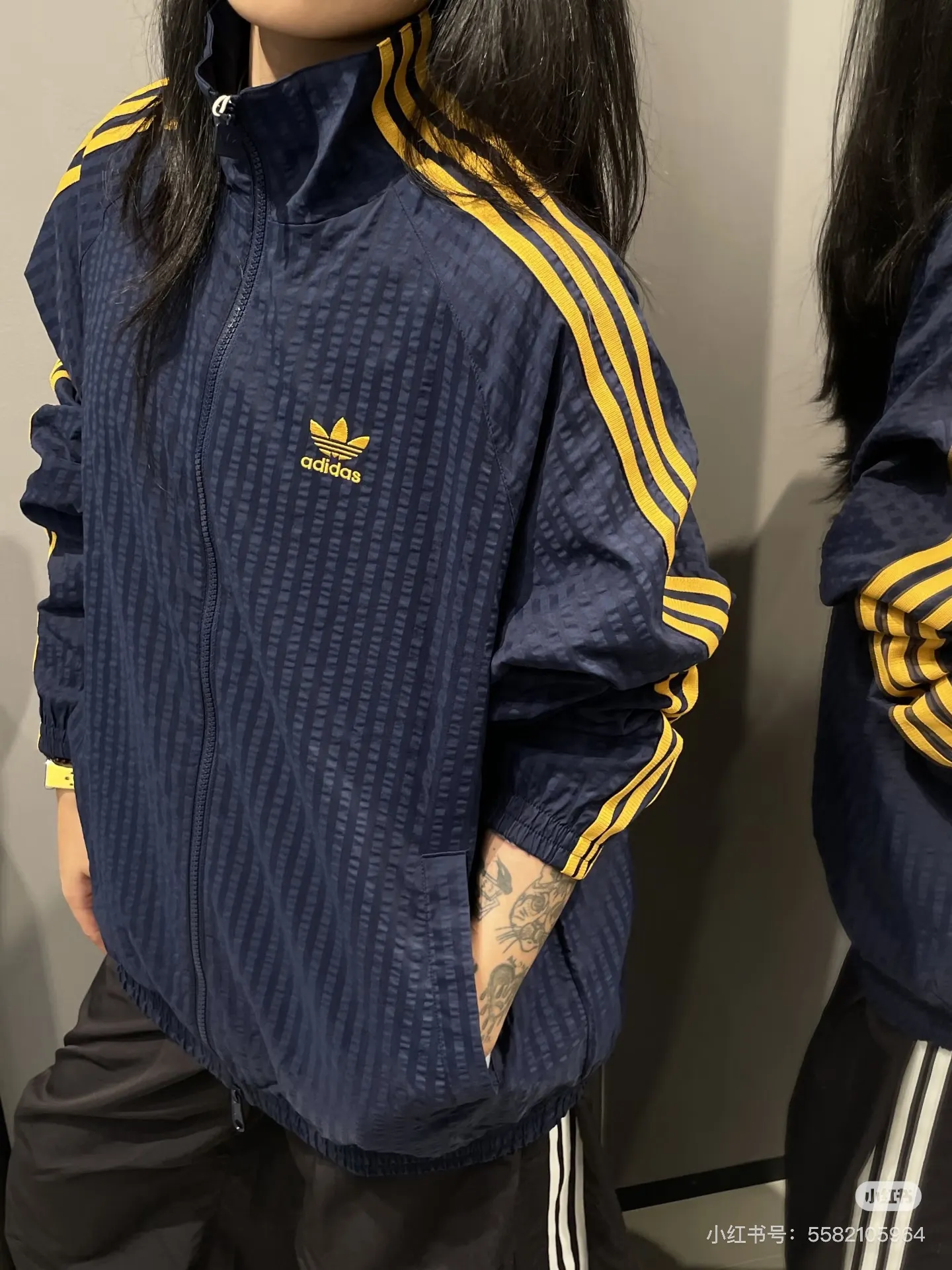 Seersucker Striped Track Jacket D17523041 — view 6