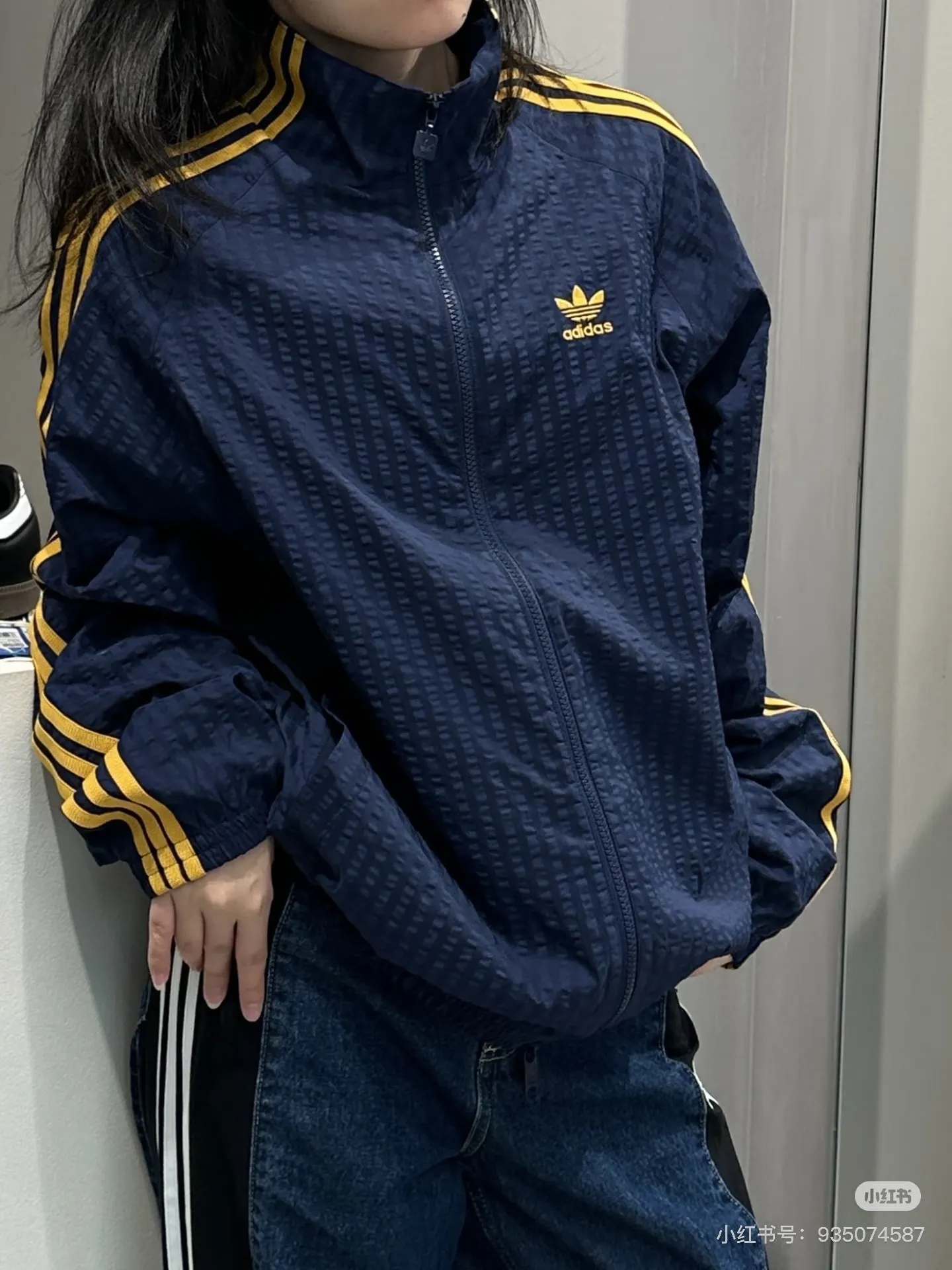 Seersucker Striped Track Jacket D17523041 — view 8