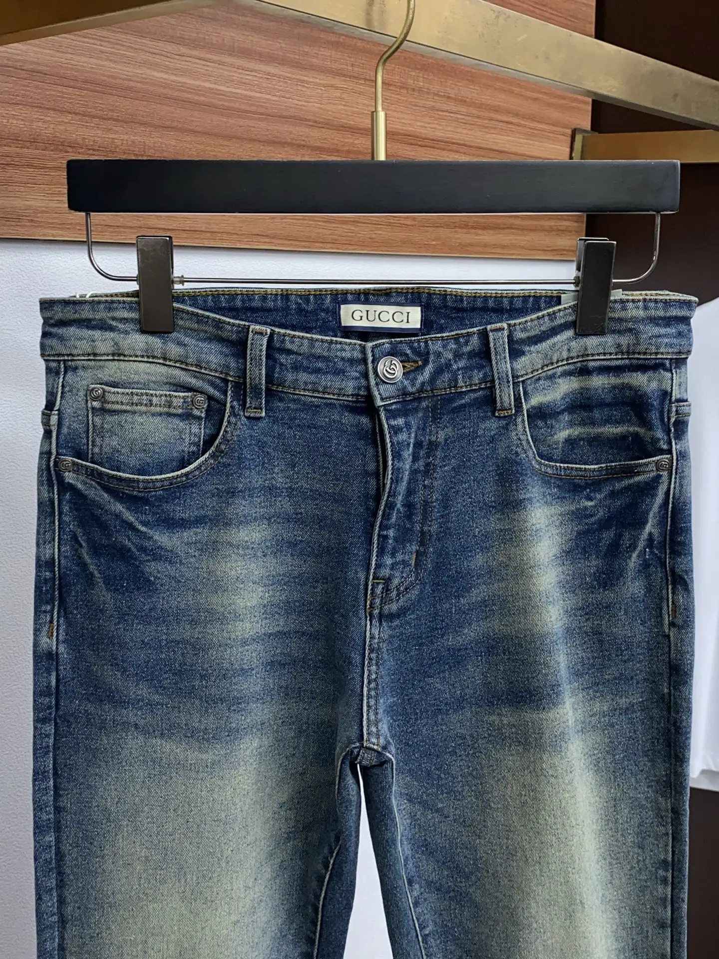 Slim-Fit Straight-Leg Logo Jeans D17523874 — view 3