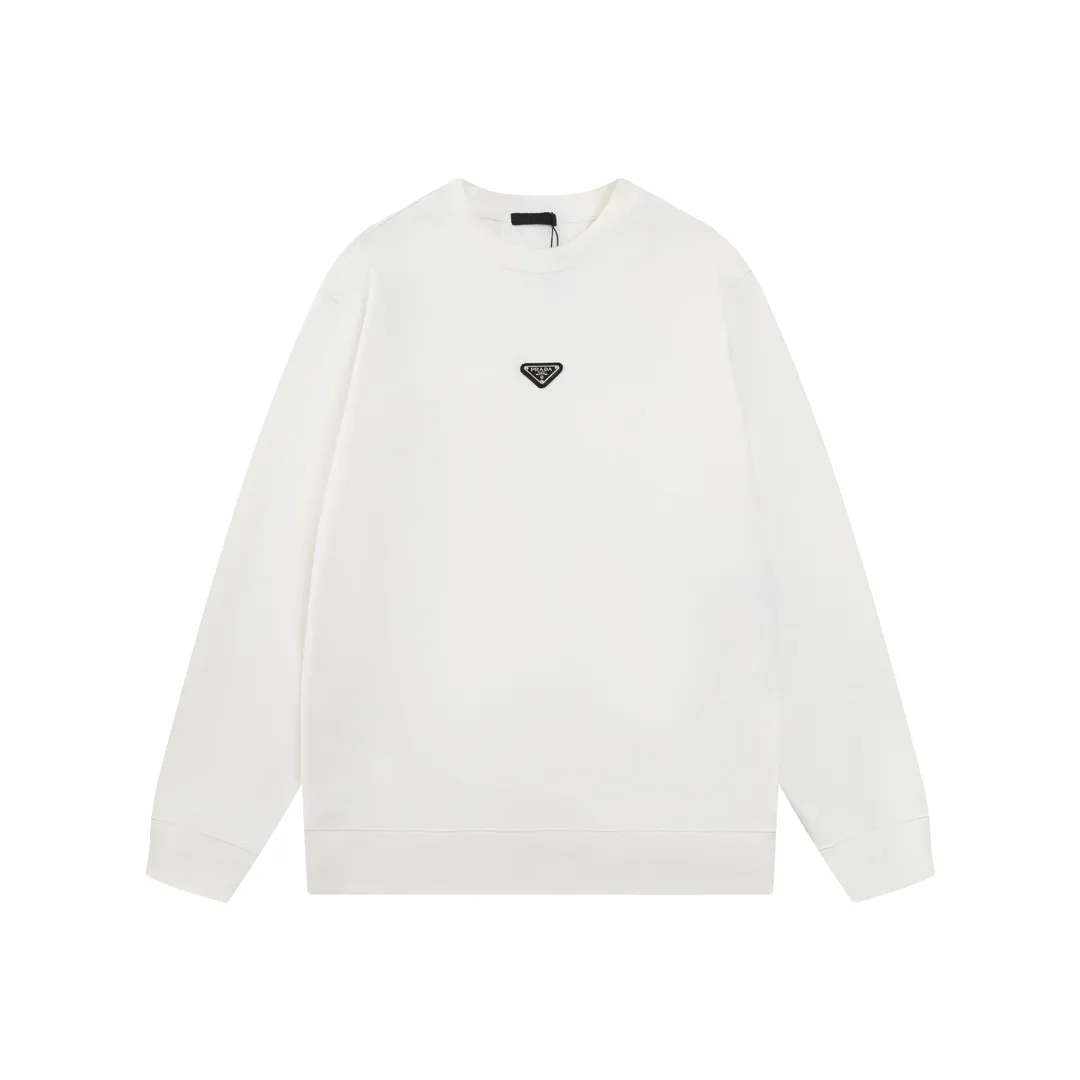 Triangle Logo Plaque Crew-Neck Sweatshirt D17821185 — view 2