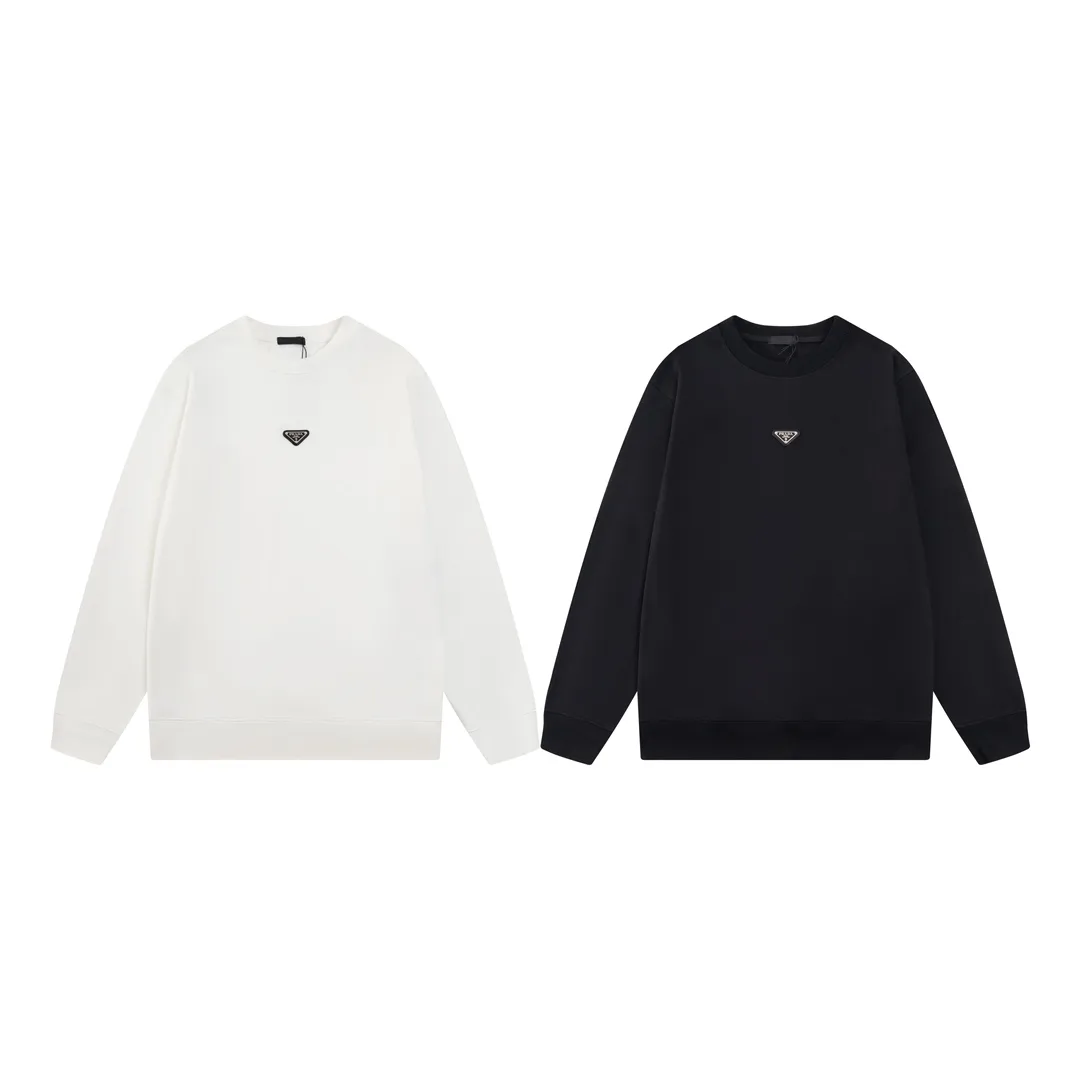 Triangle Logo Plaque Crew-Neck Sweatshirt D17821185 — view 10