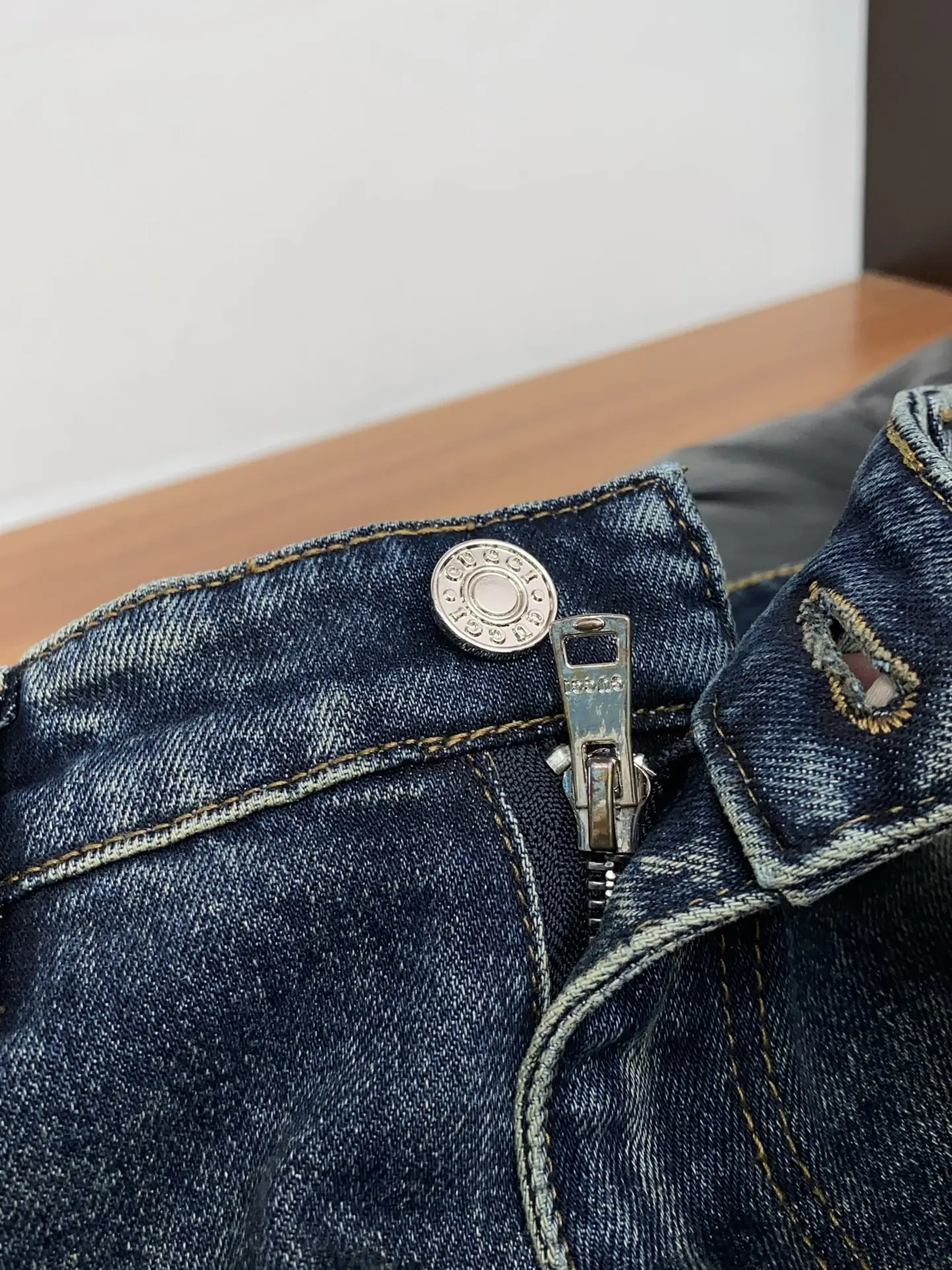 Monogram Slim-Fit Straight-Leg Jeans D18023868 — view 5