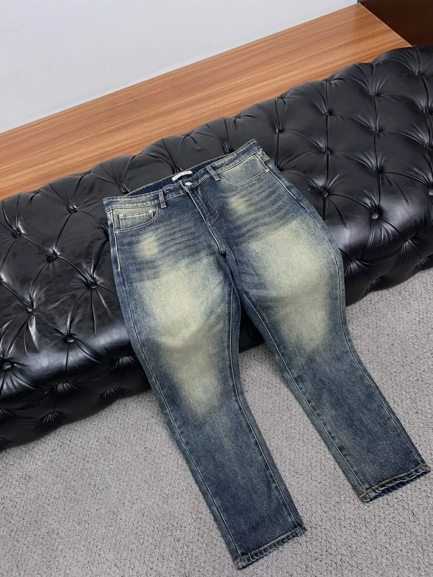 Monogram Slim-Fit Straight-Leg Jeans D18023868 — view 7