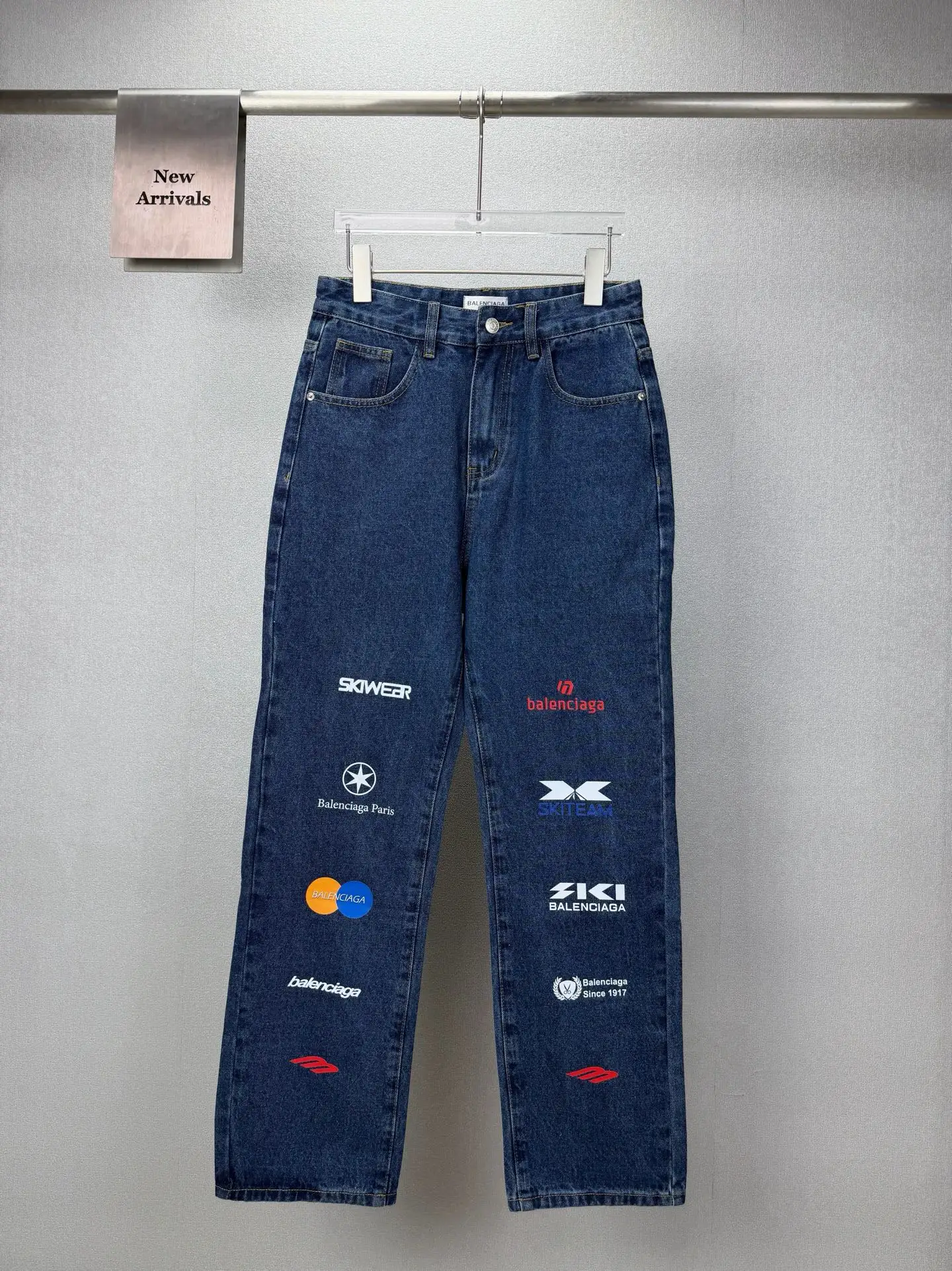 Multi-Logo Straight-Leg Jeans D18023175