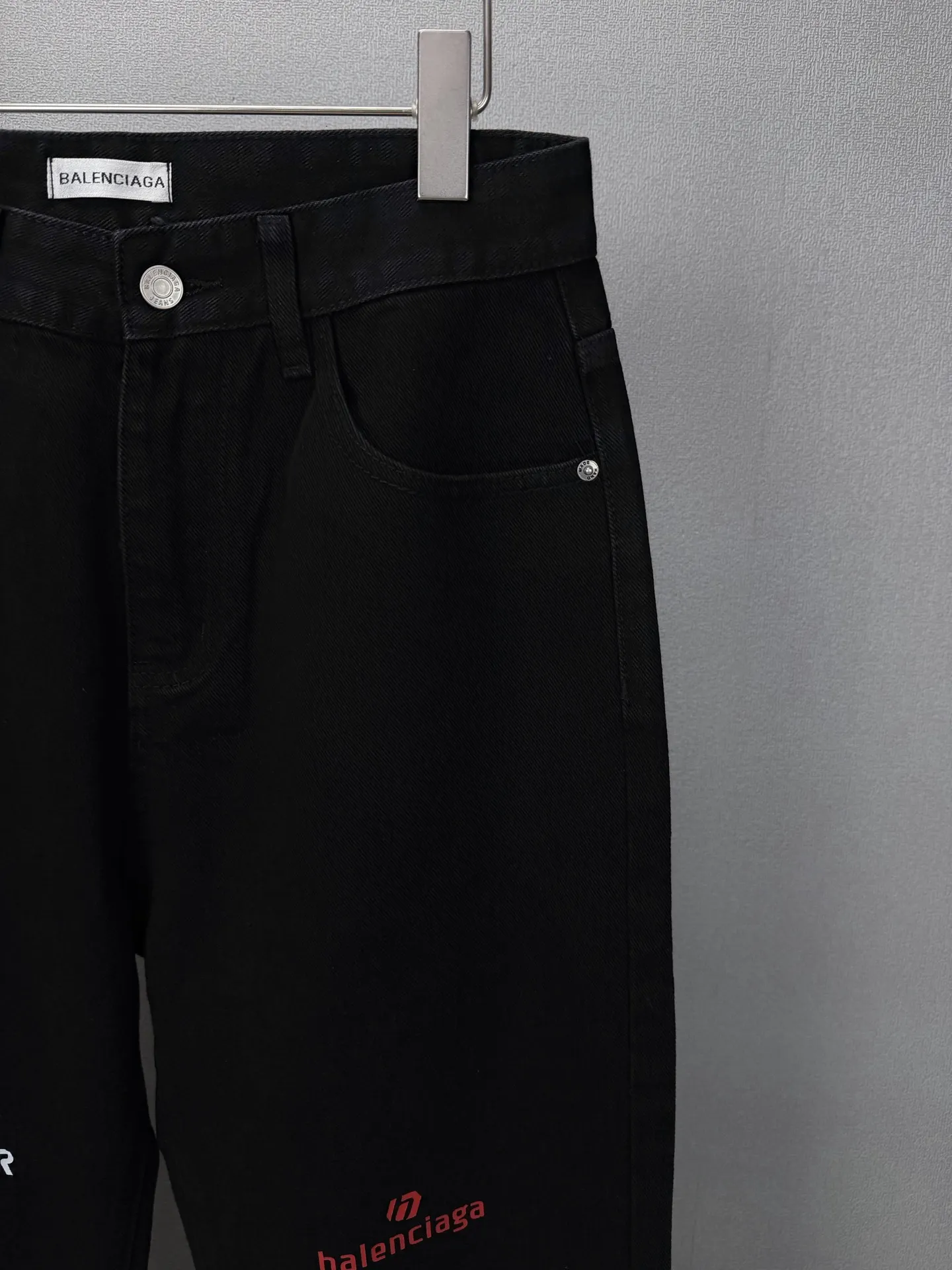 Multi-Logo Embroidered Wide-Leg Jeans D18023176 — view 4