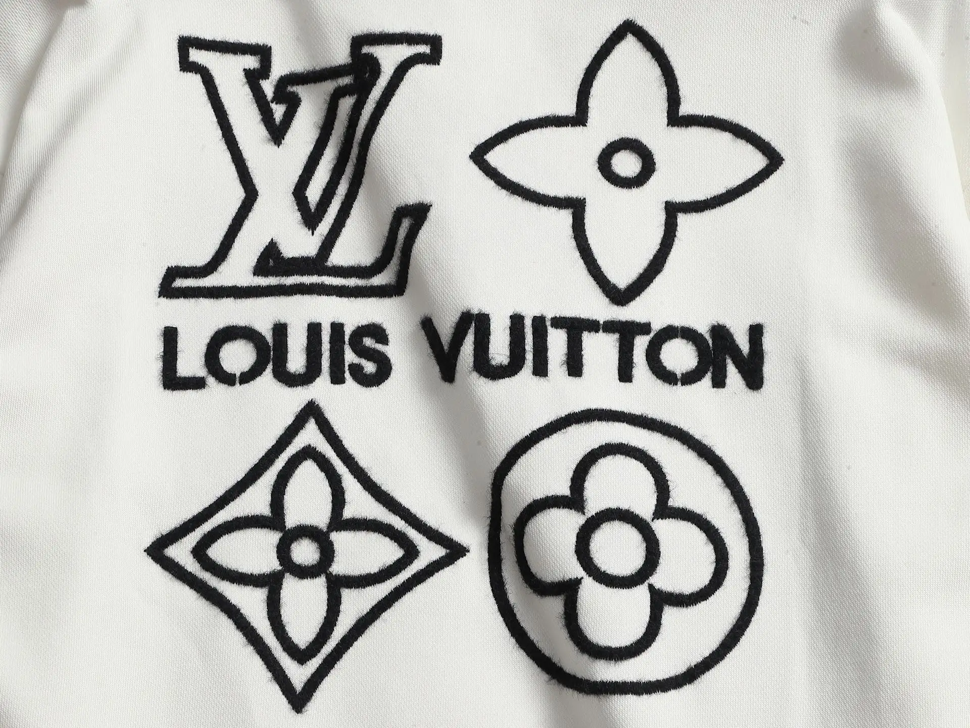 LV Logo Embroidered Crew-Neck Sweatshirt D18023237 — view 9