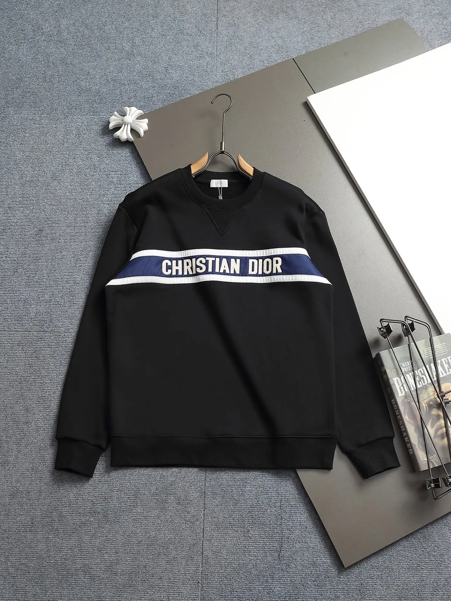 Logo-Embroidered Cotton-Blend Sweatshirt D18023236