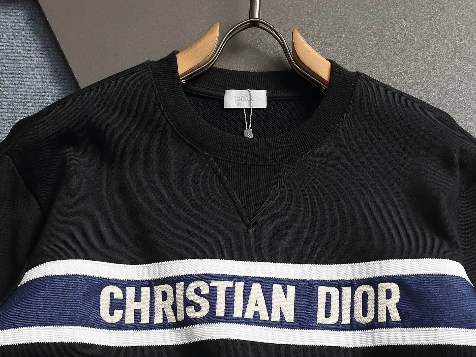 Logo-Embroidered Cotton-Blend Sweatshirt D18023236 — view 2