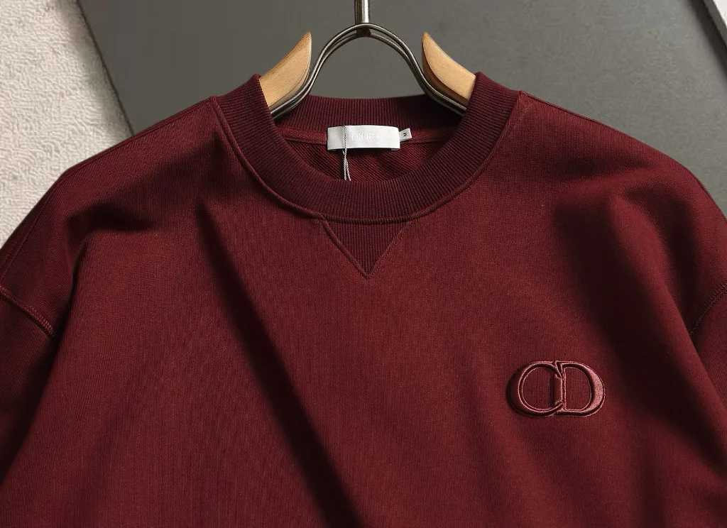 CD Logo Embroidered Crew-Neck Sweatshirt D18021493 — view 3