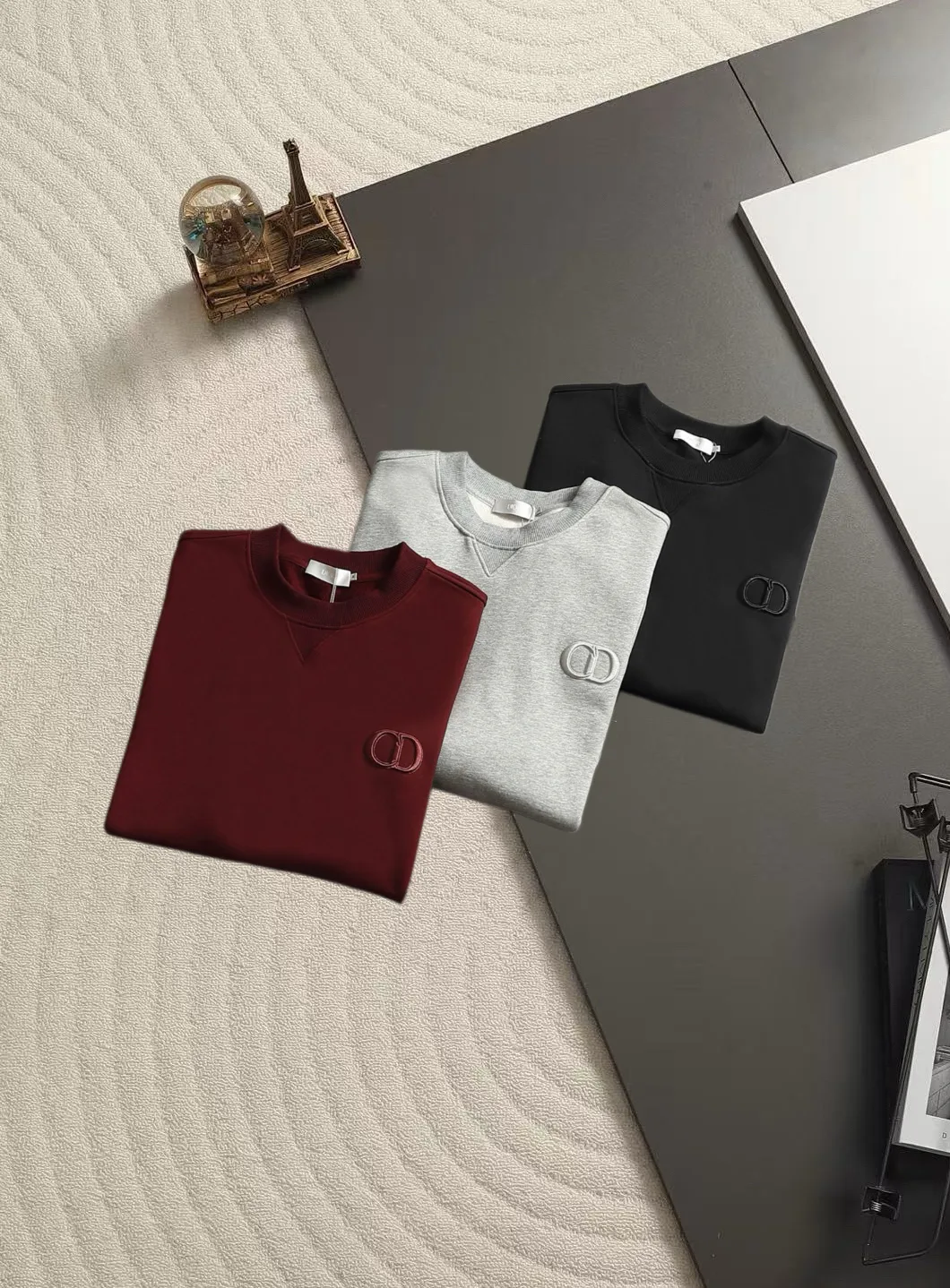 CD Icon Embroidered Crew-Neck Sweatshirt D18021494 — view 2