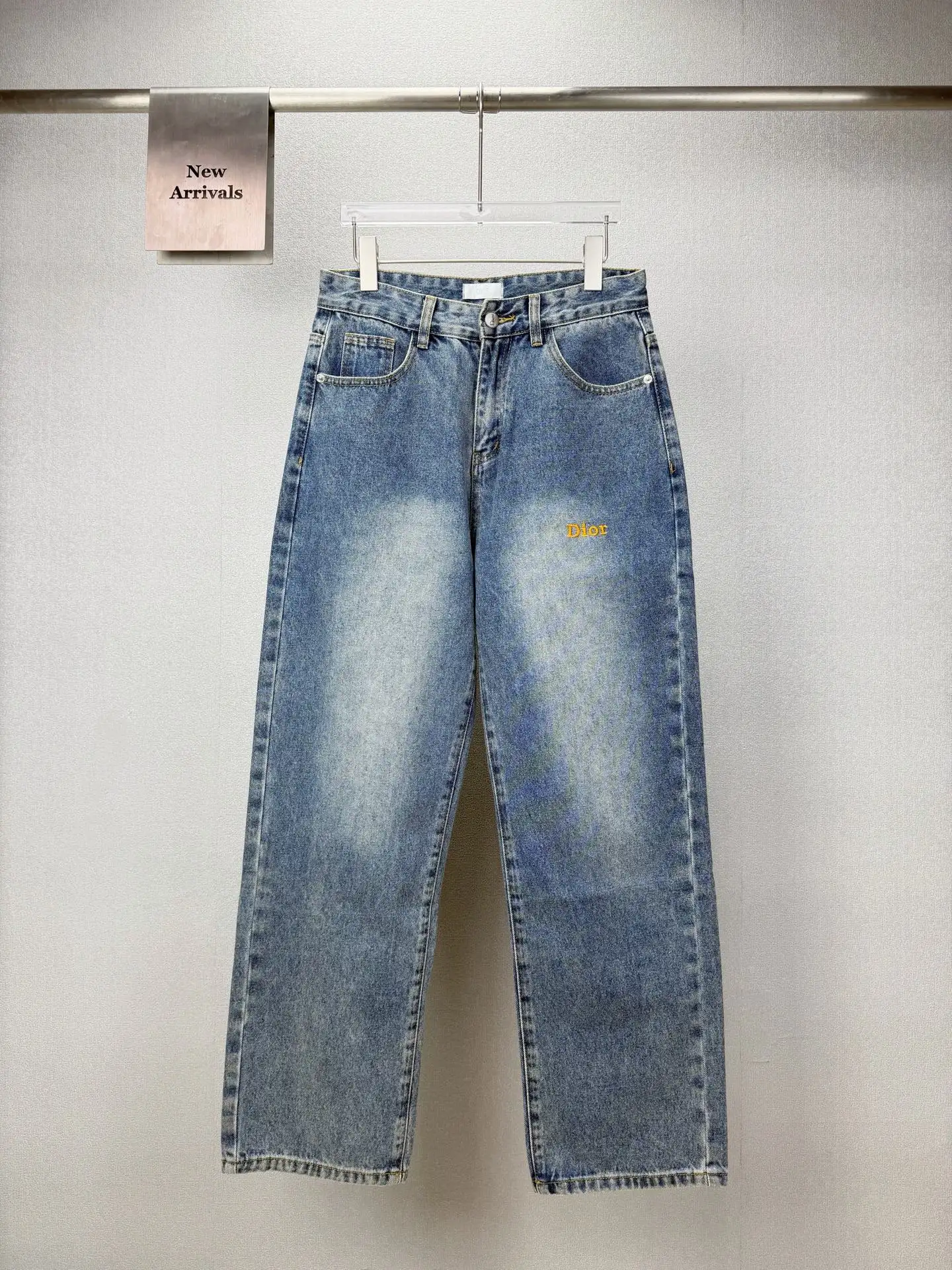 Logo-Embroidered Straight-Leg Jeans D18023163