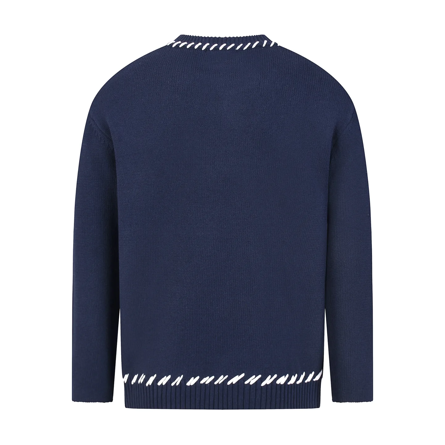 Ami de Coeur Intarsia Knit Crew-Neck Sweater D18021628 — view 3
