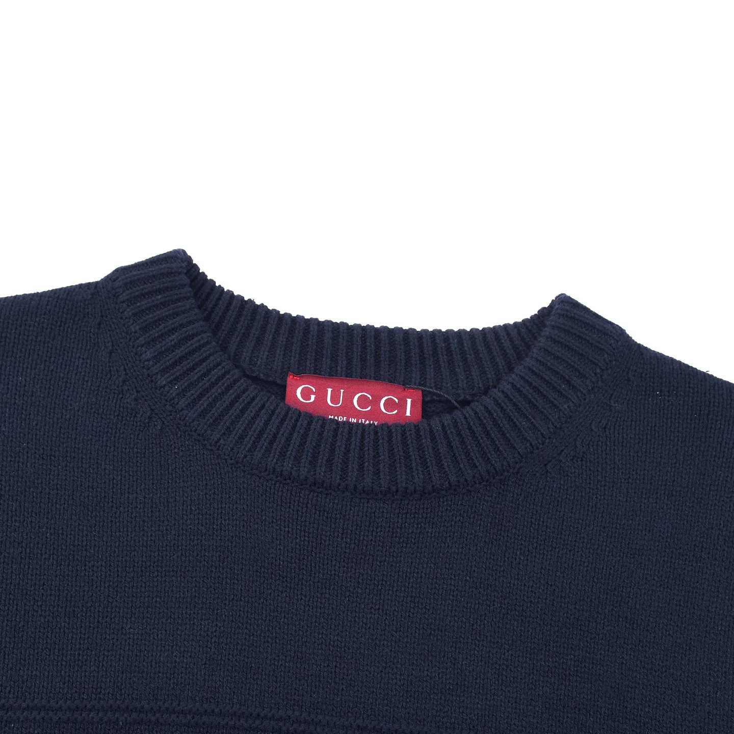 Logo-Embossed Crew-Neck Knit Sweater D18021625 — view 3
