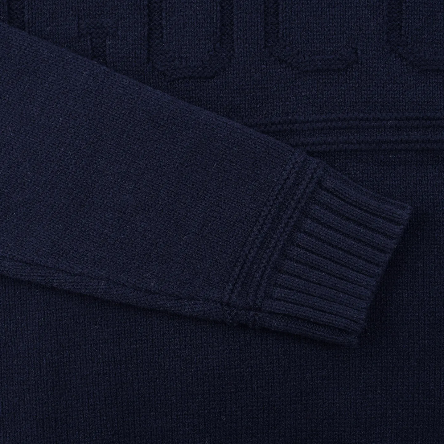 Logo-Embossed Crew-Neck Knit Sweater D18021625 — view 7
