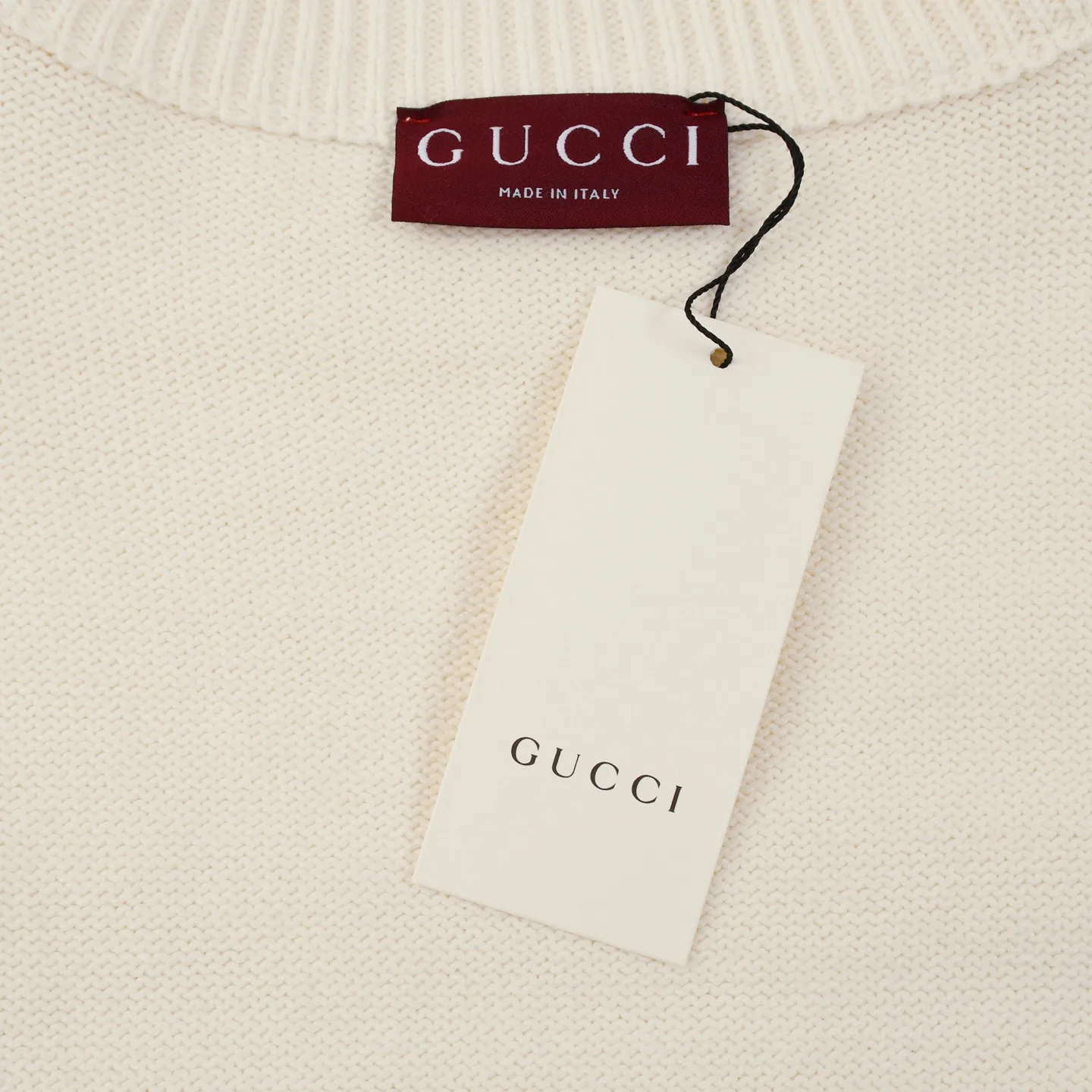 Logo-Embossed Cotton Knit Sweater D18021624 — view 9