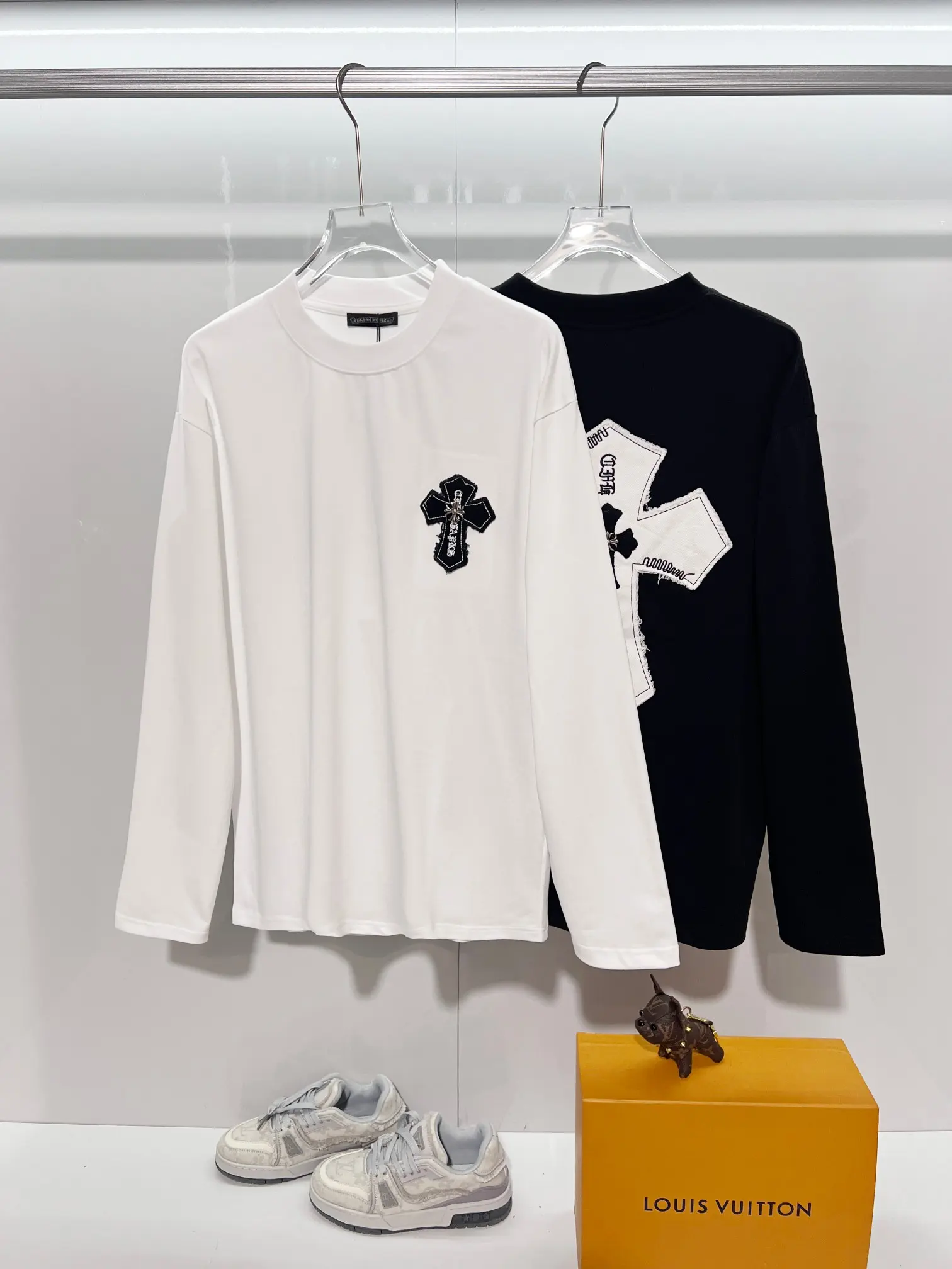 Chrome Hearts Cross Patch Long-Sleeve T-Shirt D18024181 — view 11