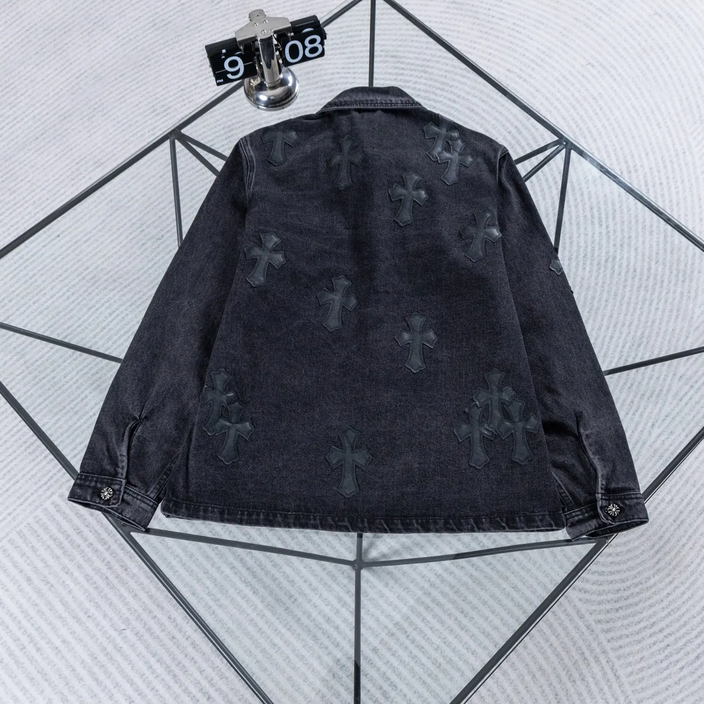 Chrome Hearts Cross Patch Washed Denim Jacket D18023902 — view 2